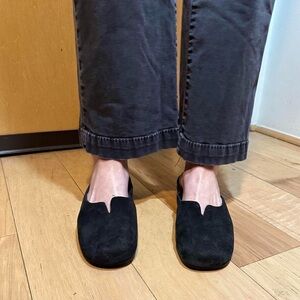 Black Suede Flats